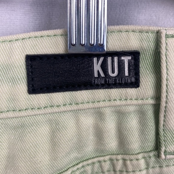 Kut From The Kloth Pastel Green Acid Wash Rachel Mom Jeans - NWT - Size 4 - Picture 14 of 15